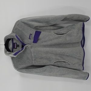 Patagonia Retool Snap Grey Womens Fleece Size M